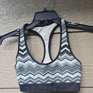 Lululemon Ebb & Flow Racerback Bra ReversibleHeathered Clear Mint M 6